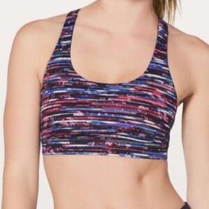 Lululemon Energy sports bra in hinshu alpine size 8